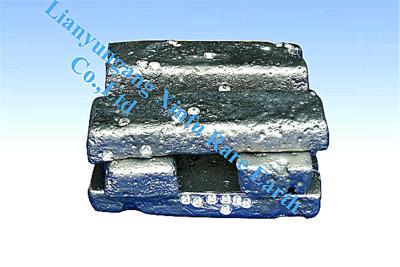 China Lanthanum Metal, rare earth Metal, a soft, malleable, silvery gray metal and easily be oxi for sale