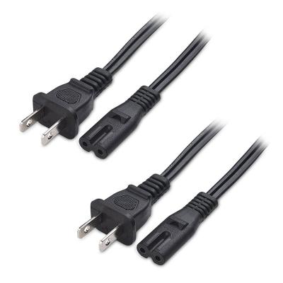 China Consumer Electronics 2 Prong Mains Cord NEMA 1-15P To IEC C7 for sale