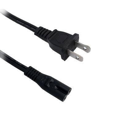 China Consumer Electronics 2 Prong AC Power Cable C7 Figure 8 Power Cord for sale