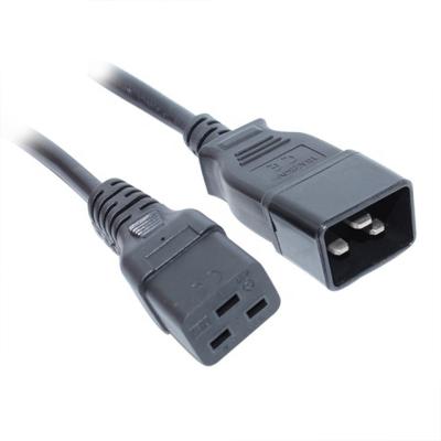 China Home appliance CE approve IEC 60320 C19 C20 to connector 16A 250V h05vv-f 3x1.5 power cord set for sale