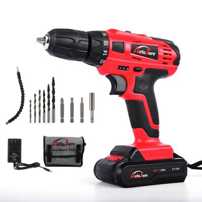 China 20v Max Hand Battery Screwdriver Power Tools Cordless Drill 10mm for sale