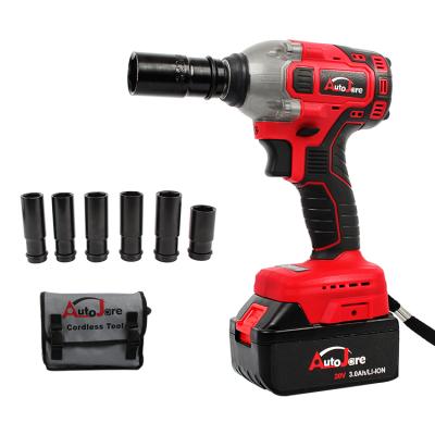 China Automotive Battery Car Brushless Cordless Electric Impact Wrench for sale