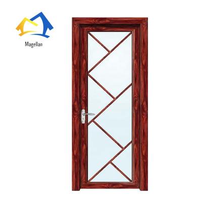 China Waterproof Modern Interior Toilet Swing Door Cheap Prices Aluminum Bathroom Door for sale