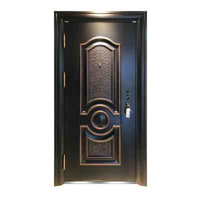 China Rustic Explosion Proof Security Bulletproof Cast Aluminum Door Steel Front Entrances For Homes For Sale for sale