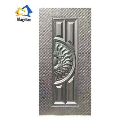 China Anti - Theft Steel Door Skin Plate Embossed Metal Door Skins for sale