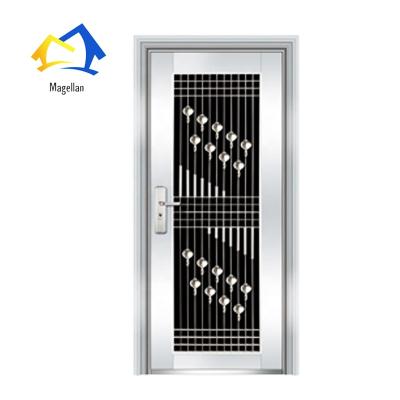 China Swing Home Decoration Stainless Steel Grill Door Design With Stainless Steel Handle for sale