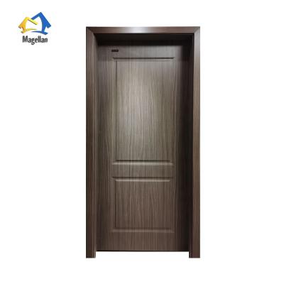 China 2022 Magellan Anti-theft Factory Hot Sale Customized Style PVC Film Coated Interior MDF Core Door For Projects for sale