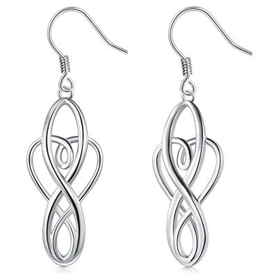 China Fashionable popular earrings shape creative twisted geometric women's earrings for sale