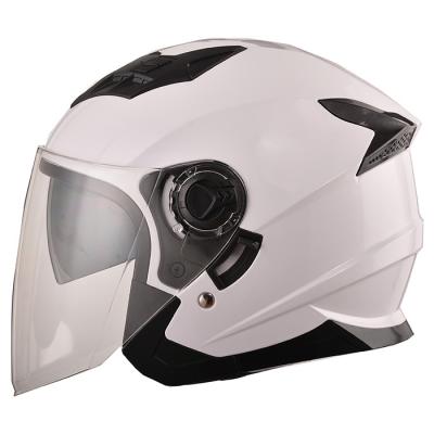 China High Quality ABS Material Easy Wear Amiti Open Face Motorcycle Helmet With Double Sun Visor for sale