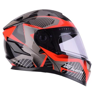 China Motor Flip Up Helmets Factory OEM Flip Up Full Face Off Road Cascos Motorcycle Helmet Dual Visor Open Face Racing Helmet for sale