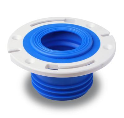 China TPR & Flexible PPT Toilet Flange Toilet Gasket For 4 Inch 110mm Waste Pipe Floor Flange Installation Patent Design for sale