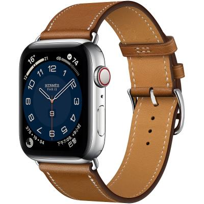 China High Quality Unisex Genuine Leather Sport Replacement Band Strap With Watch Adapter For Apple Watch 654321 Series for sale