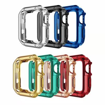 China Fashion Watch Case Shockproof Cover Device For iwatch Series 7 TPU Protector For Apple Watch 41mm 45mm for sale