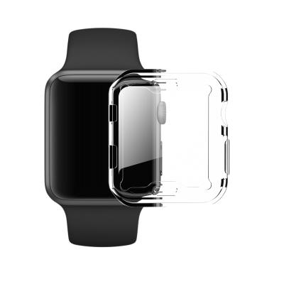 China Fashion Protective Watch Case with Screen Protector Silicon Clear Cover for Apple Watch Series 4/5/6 (44mm) for sale