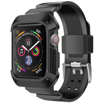 China Fashion Rugged Protective Case With Strap Bands For Apple Watch Series 3/4 for sale