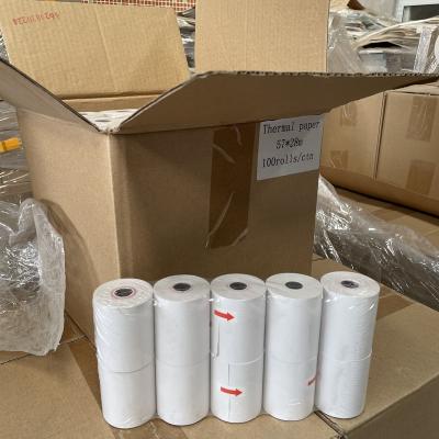 China POS Machine Atm Machine Promotion 57x28m Thermal Paper Roll Ship Paper Time-limited POS Paper Cash Register Immediately for sale