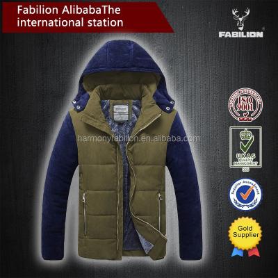 China Winter Cotton Parachute Breathable Comfortable Simple Soft Carline Manly Hoody Jackets for sale