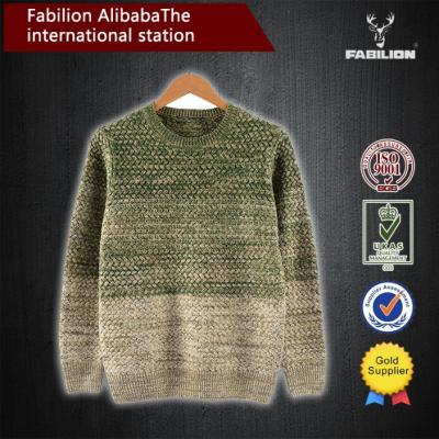 China Anti-pilling new men's gradients sweater, cultivate one's morality for European leisure style sweater for sale