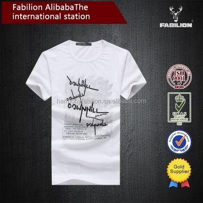 China 3d designs cotton new anti-pilling normal wording printed 100% t-shirt for sale