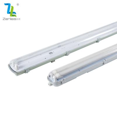 China School waterproof hot sale IP54 IP65 indoor lighting protection device ABS PC T8 led tri proof fixture light for sale