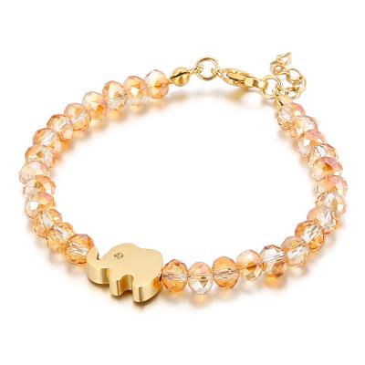 China Daily Office/Career Office Style Stainless Steel Elephant Bracelet Beads Plastic Bracelet for sale