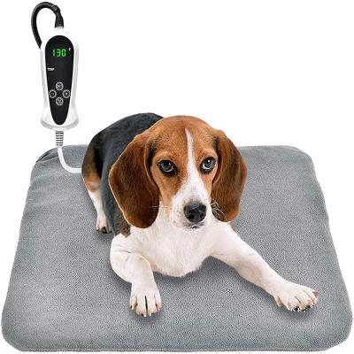 China Waterproof Dog Cat Pet Bed Automatic Indoor Rectangle Dogs Cats Power Off Heating Pad With Control for sale