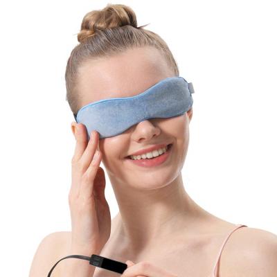 China Comfortable Warm Moist Flexible Strap Heat Treatment Flaxseed Therapy Compress Eye Mask With Flaxseed Filled for sale