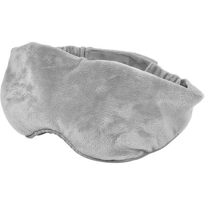 China Velvet Blocking Lightweight Fit Soft Washable Sleep Cover Weighted Eye Mask With Elastic Band for sale