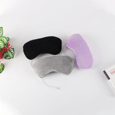 China Polyester USB Steam Filling Hot Compress Heated Sleep Shading Eye Mask for Dry Eyes and Puffy Eye for sale