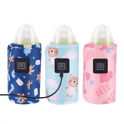 China USB 5V Velvet Compound Portable Outdoor Electric Baby Bottle Warmer Intelligent Constant Temperature Infant Feeding Bottle Heater for sale