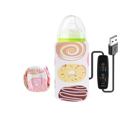 China Cotton USB Insulation Baby Bottle Warmer Timing Adjustment Temperature Production Bottle Bottom Cover for sale