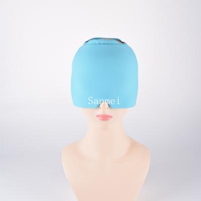 China Wearable Gel Migraine Mask Gel Ice Head Wrap Therapy Headache And Migraine Relief Hot And Cold Hat for sale