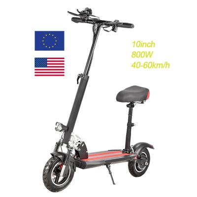 China High Quality Wholesale 48V 13Ah 10Inch 800W 60km/h Moped Seat Electric Scooters Best Quality Unisex Kick e Scooter Best for sale