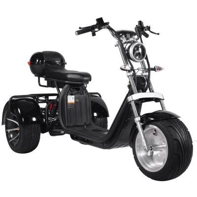 China New Unisex Electric Scooter Tricycles Motorcycle 1500w/2000w/3000W 60v Three Wheels Citycoco Model Scooter for sale