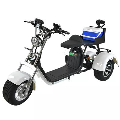 China 2000 2022 EEC COC Warehouse Adult Three Wheel Citycoco Lithium Battery 60V 20Ah W Unisex Wholesale Tricycle 3 Wheel Electric Scooter for sale