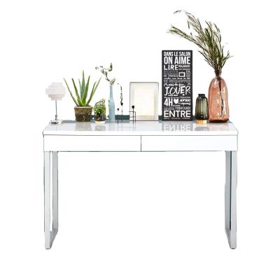 China (Other) Living Room Furniture Adjustable Console Dressing Table with 2 Drawers for Bedroom Metal Solid Legs for sale