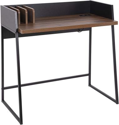 China Industrial computer desk with hutch and build in charging station, Home Office office for sale