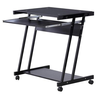 China LAPTOP DESK Tempered Glass Computer Office And Metal Home Office Furniture for sale