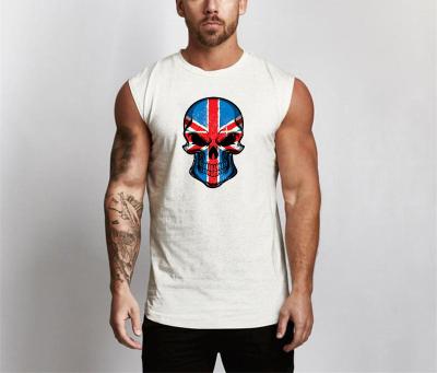 China Wholesale QUICK DRY Casual Gym Graphic Muscle Top Print Tank Shirt Sleeveless Tank Top Loose Sports Vest Men for sale