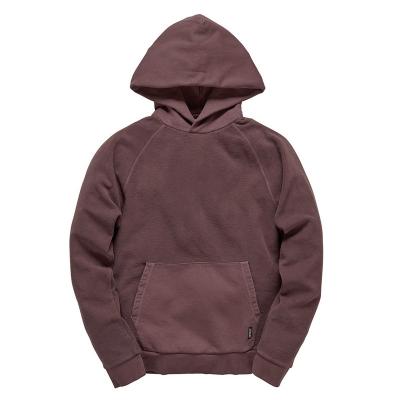 China Anti-wrinkle autumn/winter solid color fleece hoodie men's sweater large size outdoor heavy warm coat for sale