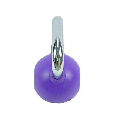 China Universal Outdoor Weightlifting Kettlebell Handle Electroplating Colored Rubber Coated Sets for sale