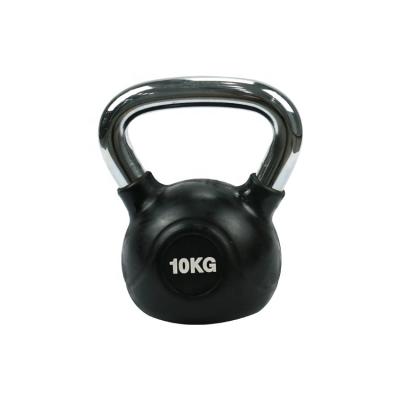 China Universal Rubber Kettlebell Fitness Equipment Colorful Strength Training Sizes 2kg To 40kg for sale