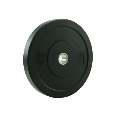 China Universal Black All Rubber Barbell Weight Plate Weight 5kg 10kg 20kg is best for gym and home use for sale