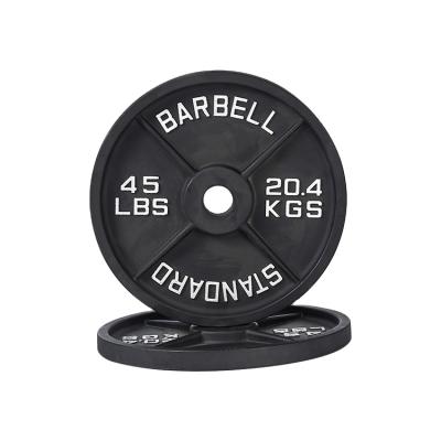 China Wholesale Universal Cast Iron Grip Dish Unified Barbell Weight Two Inch Dish For Weight for sale