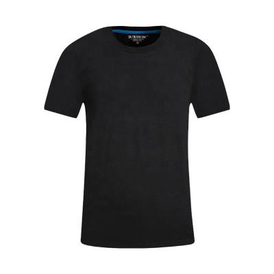 China Wholesale High Quality Men's Camisas Blank 100% Cotton T-shirt Anti-wrinkle Printing Custom Plain Logo Printed Black T Shirts For Men for sale