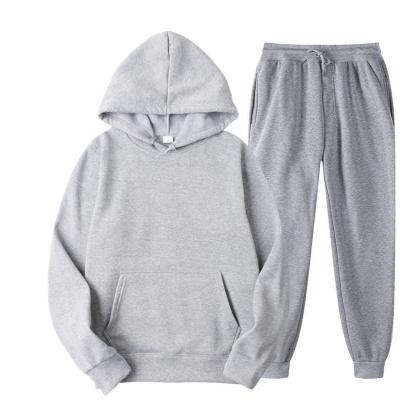 China gray pants women's sports suit 2 pcs street suit cardigan sweater jacket sweater two-piece factories Anti-wrinkle hoodie for sale