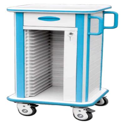 China Corrosion Resistance Meical Record Holder Plastic Easy Clean Cart for sale