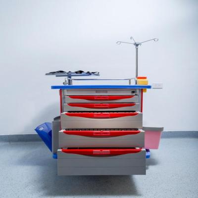 China High Quality Aluminum Alloy Plastic Column 1mm Cold Rolled Steel Medicicne Trolley for sale