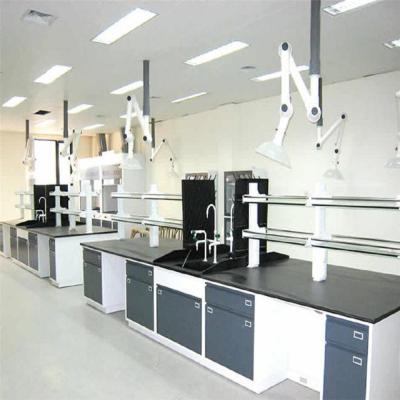 China Commercial furniture 19mm phenolic laminate worktop with epoxy resin powder coated metal cabinet used for lab zu verkaufen