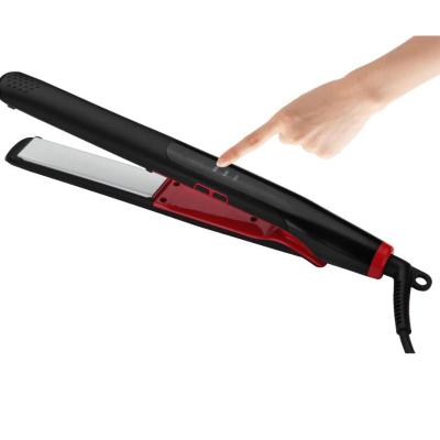 China Wholesale Custom Private Label Dual Function Flat Iron CeramicTouch Dry and Wet Hair 2 in 1 Wide Plate Fashion Professional Hair Straightener for sale